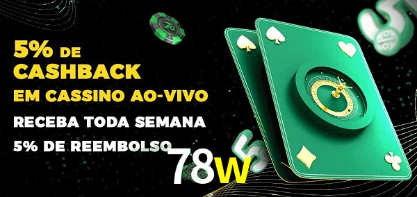 Promoções do cassino ao Vivo 78w
